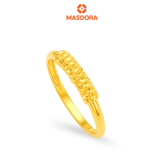 MASDORA 916 Gold Ring Rings Cincin Emas ~ Golden Caterpillar (EMAS 916/22K)