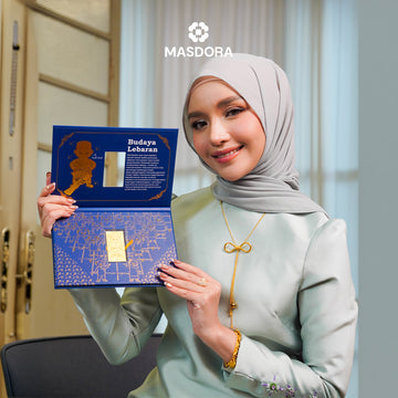 MASDORA 999.9 Gold Wafer Salam Lebaran Collection ~ Budaya Lebaran 0.25GM (EMAS 999.9/24K)