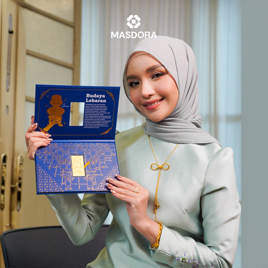 MASDORA 999.9 Gold Wafer Salam Lebaran Collection ~ Budaya Lebaran 0.25GM (EMAS 999.9/24K)