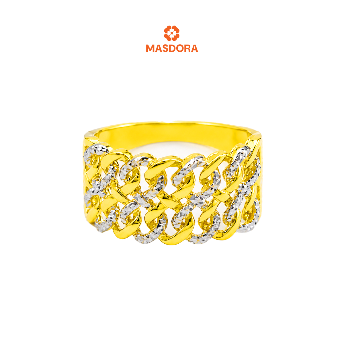 MASDORA 916 Gold Ring Rings Cincin Emas ~ Audi Double (EMAS 916/22K)