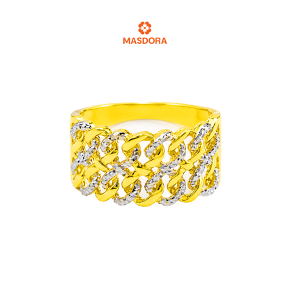 MASDORA 916 Gold Ring Rings Cincin Emas ~ Audi Double (EMAS 916/22K)