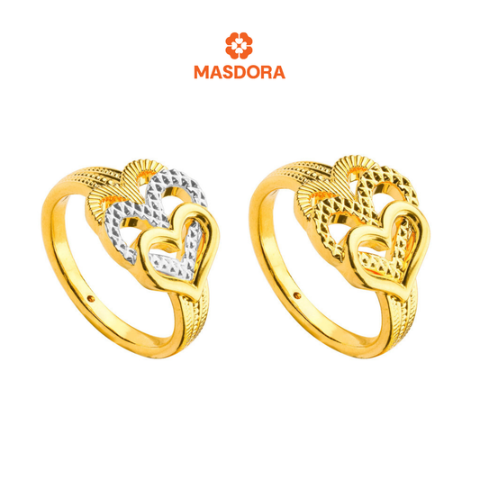 MASDORA 916 Gold Ring Rings Cincin Emas ~ HG Stacked Sincero (EMAS 916/22K)