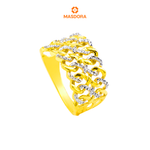 MASDORA 916 Gold Ring Rings Cincin Emas ~ Audi Double (EMAS 916/22K)