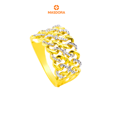 MASDORA 916 Gold Ring Rings Cincin Emas ~ Audi Double (EMAS 916/22K)