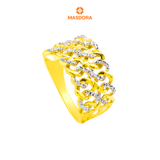 MASDORA 916 Gold Ring Rings Cincin Emas ~ Audi Double (EMAS 916/22K)