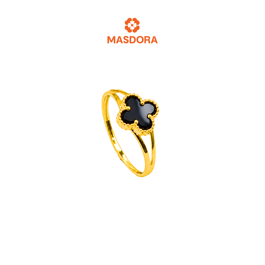 MASDORA 916 Gold Ring Emas ~ Clover - S (EMAS 916/22K)