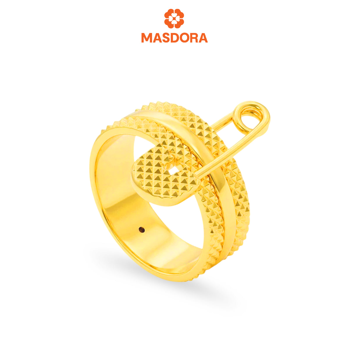 MASDORA 916 Gold Ring Rings Cincin Emas ~ HG Safety Pin (EMAS 916/22K)