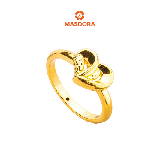 MASDORA 916 Gold Ring Rings Cincin Emas ~ HG Golden Love Desire (EMAS 916/22K)