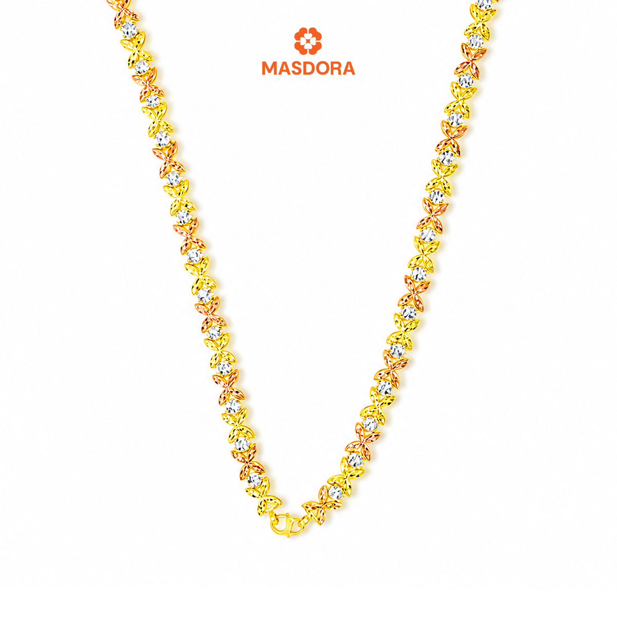 MASDORA 916 Gold Necklace Rantai Leher Emas ~ Marissa 3C (EMAS 916/22K)