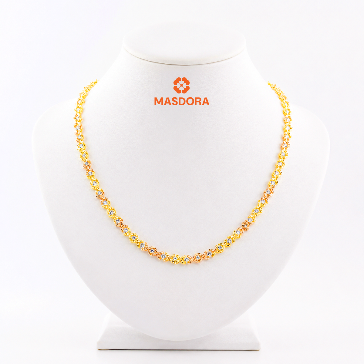 MASDORA 916 Gold Necklace Rantai Leher Emas ~ Marissa 3C (EMAS 916/22K)