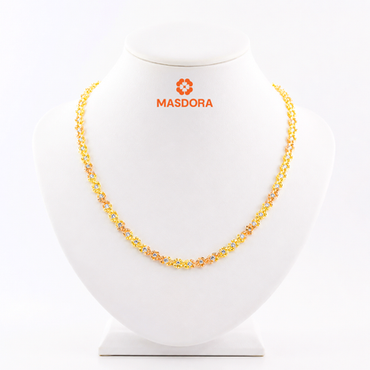MASDORA 916 Gold Necklace Rantai Leher Emas ~ Marissa 3C (EMAS 916/22K)