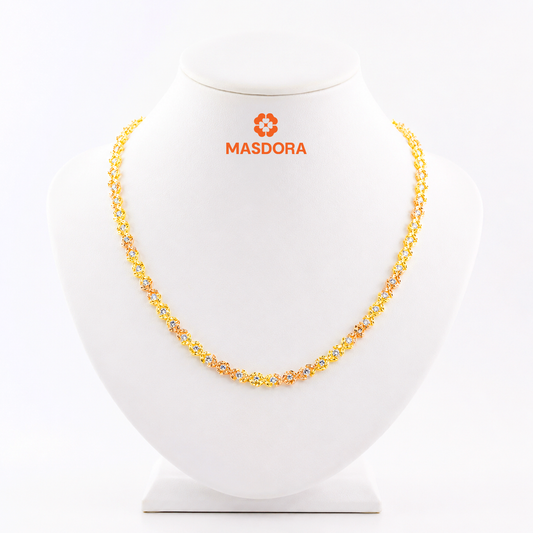 MASDORA 916 Gold Necklace Rantai Leher Emas ~ Marissa 3C (EMAS 916/22K)