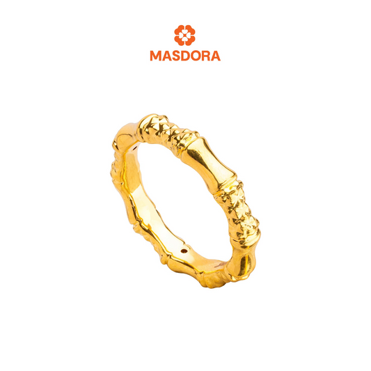 MASDORA 916 Gold Ring Rings Cincin Emas ~ HG Golden Bamboo Cutting (EMAS 916/22K)