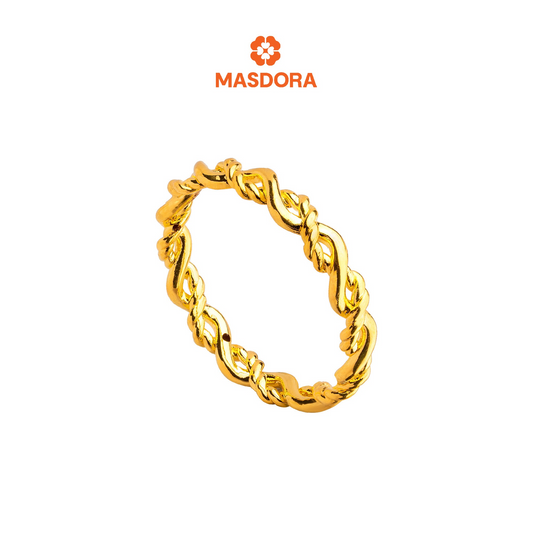 MASDORA 916 Gold Ring Rings Cincin Emas ~ HG Golden Plain Fable (EMAS 916/22K)
