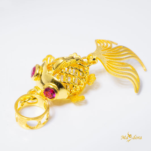 Masdora Charms Emas ~ Goldfish Charm (Emas 916)