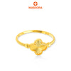 MASDORA 916 Gold Ring Rings Cincin Emas ~ Minimalist Clover Rope (EMAS 916/22K)