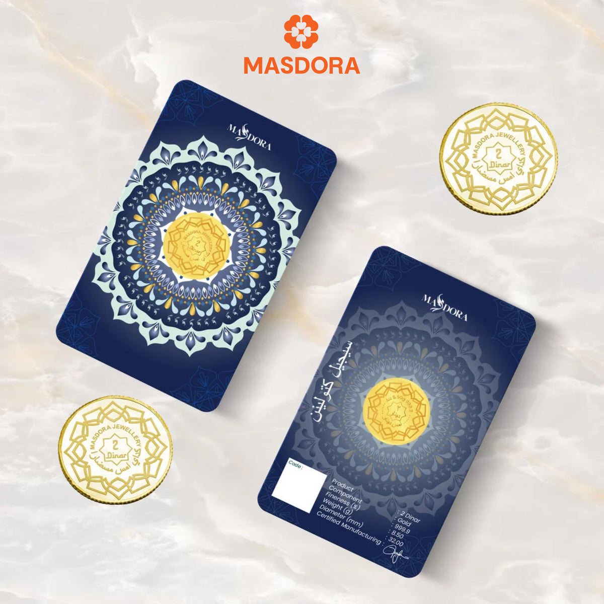MASDORA 999.9 Gold 2 Dinar (8.50GM) Collection Series ~ Signature 2025 (EMAS 999.9/24K)