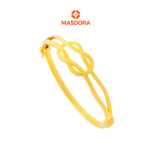 MASDORA 916 Gold Bangle Gelang Tangan Emas ~ Golden Fancy (EMAS 916/22K)