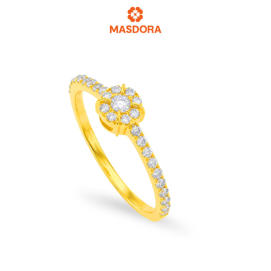 MASDORA 916 Gold Ring Rings Cincin Emas ~ Sparkling King Crown (EMAS 916/22K)