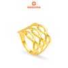 MASDORA 916 Gold Ring Rings Cincin Emas ~ Golden Triple Ripple  (EMAS 916/22K)