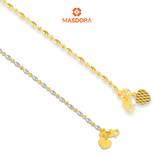 MASDORA 916 Gold Bracelet Rantai Tangan Emas ~ Bead Chain (EMAS 916/22K)