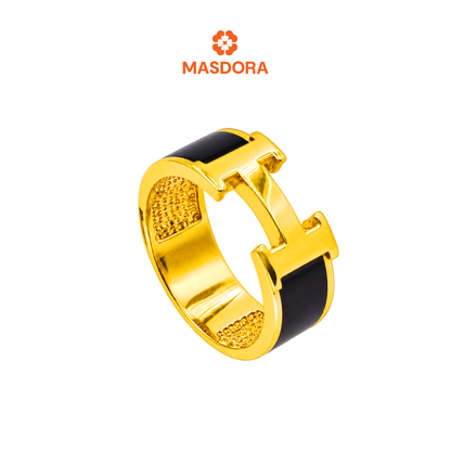 MASDORA 916 Gold Ring Rings Cincin Emas ~ H Enamel (EMAS 916/22K)
