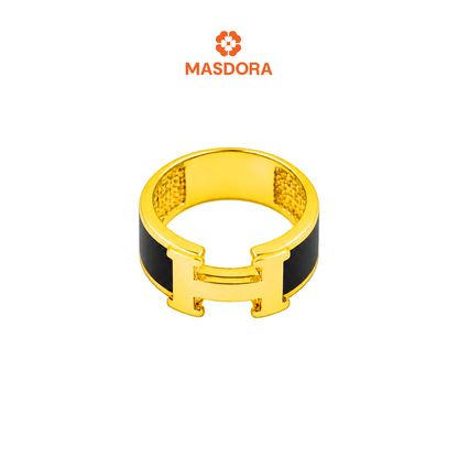 MASDORA 916 Gold Ring Rings Cincin Emas ~ H Enamel (EMAS 916/22K)