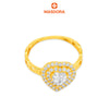 MASDORA 916 Gold Ring Rings Cincin Emas ~ Heart Cut Engagementt (EMAS 916/22K)
