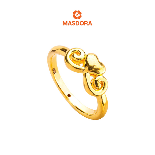 MASDORA 916 Gold Ring Rings Cincin Emas ~ HG Golden Evoke Love (EMAS 916/22K)