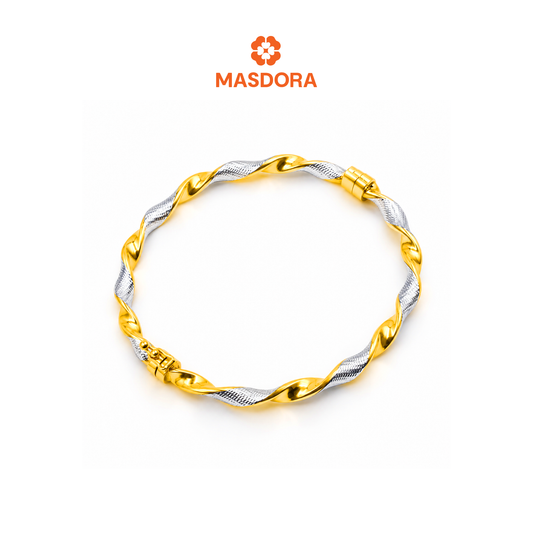MASDORA 916 Gold Bangle Gelang Tangan Emas ~ Infinity Twist (EMAS 916/22K)