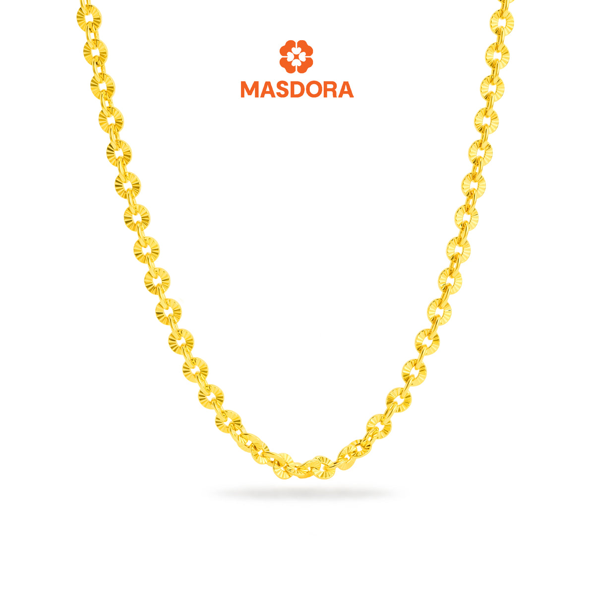 MASDORA 916 Gold Necklace Rantai Leher Emas ~ Shining Sauh (EMAS 916/22K)