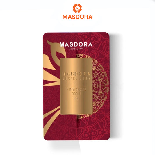 MASDORA 999.9 Gold Signature Gold Bullion Bar 20.00GM Signature Series (EMAS 999.9/24K)