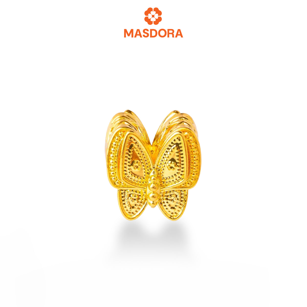 MASDORA 916 Gold Beads Bead Emas ~ HG Flora Flappy Butterfly (EMAS 916/22K)