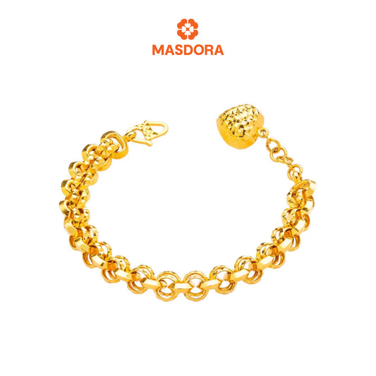 MASDORA 916 Gold Bracelet Rantai Tangan Emas ~ Sweet Amore 1L (EMAS 916/22K)