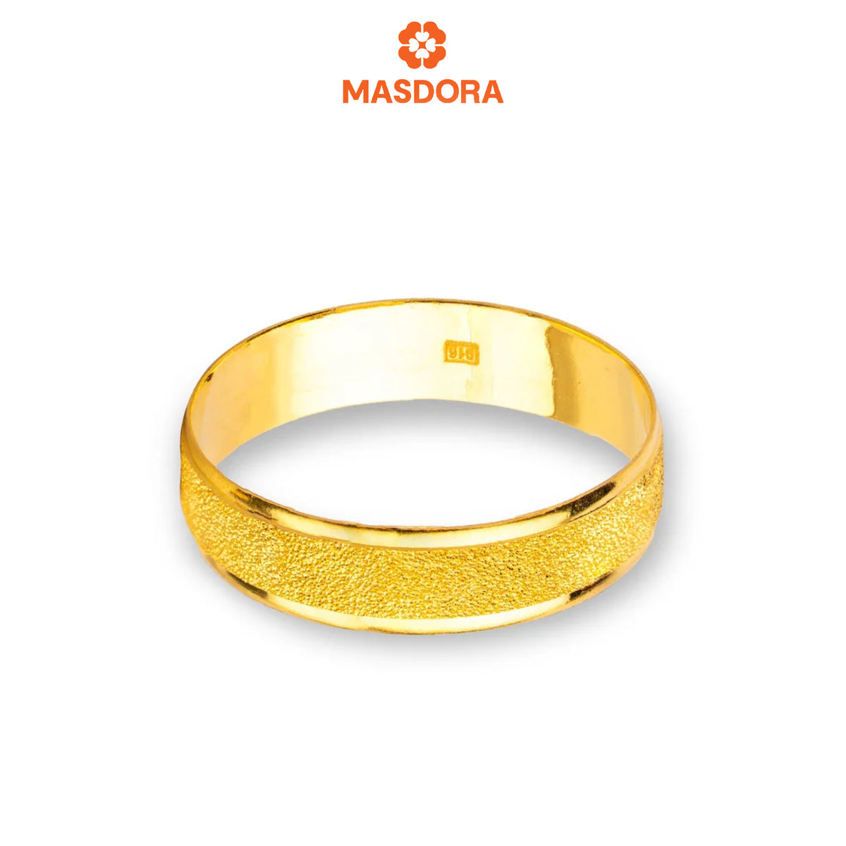 MASDORA 916 Gold Ring Rings Cincin Emas ~ CBR Golden Sandy Glitz (EMAS 916/22K)