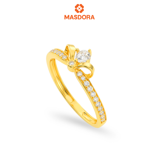 MASDORA 916 Gold Ring Rings Cincin Emas ~ Sparkling Tiara (EMAS 916/22K)