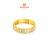 MASDORA 916 Gold Ring Rings Cincin Emas ~ Duotone Rail Cutting Band (EMAS 916/22K)