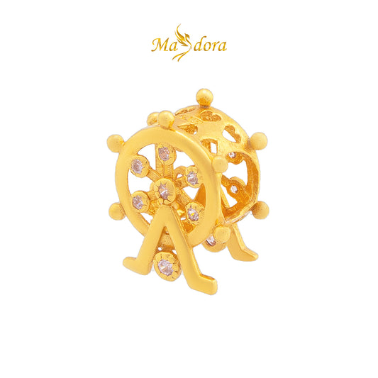 MASDORA 916 Gold Charms Charm Emas ~ Pink London Eye (EMAS 916/22K)
