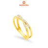 MASDORA 916 Gold Ring Rings Cincin Emas ~ Sparkling X-Twirl (EMAS 916/22K)