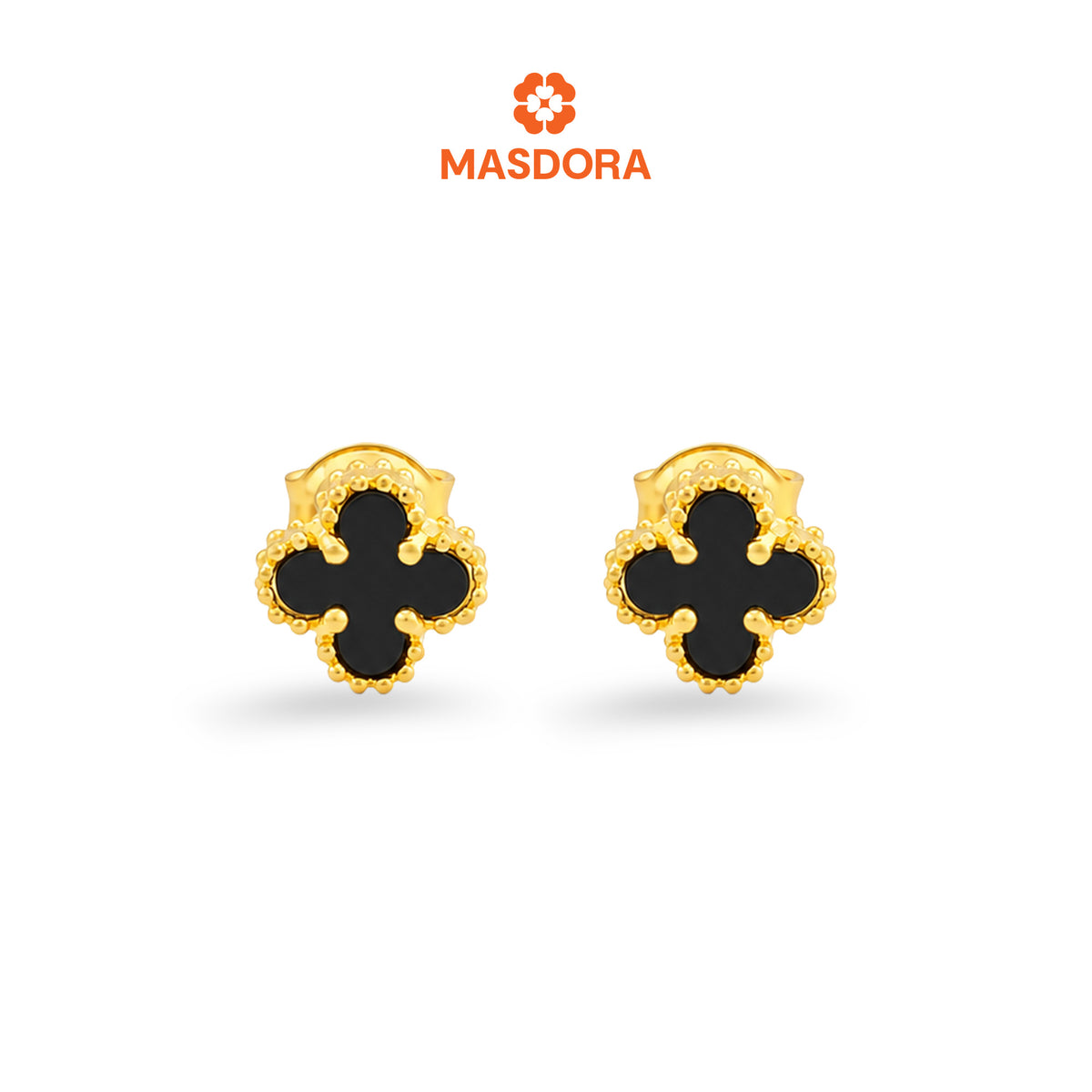 MASDORA 916 Gold Earings Earing Subang Emas ~ Clover VC - S (EMAS 916/22K)