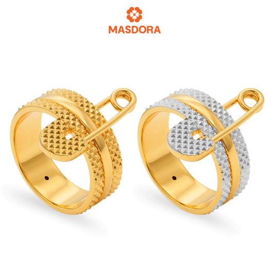 MASDORA 916 Gold Ring Rings Cincin Emas ~ HG Safety Pin (EMAS 916/22K)