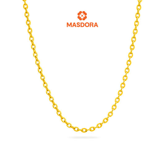 MASDORA 916 Gold Necklace Rantai Leher Emas ~ Sauh Solid (EMAS 916/22K)