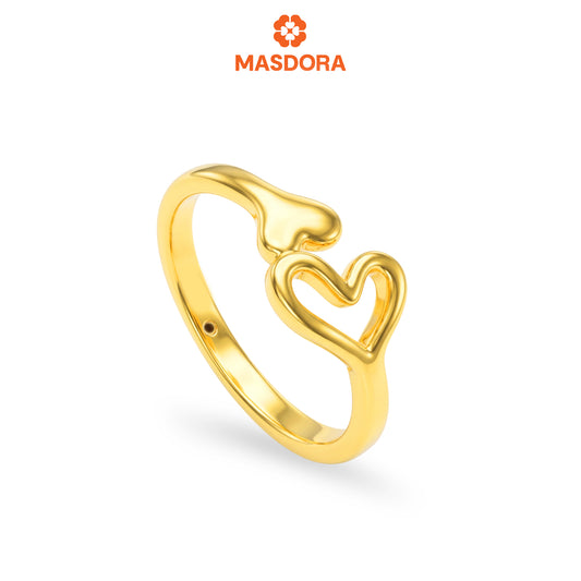 MASDORA 916 Gold Ring Rings Cincin Emas ~ HG Golden Sincero Unity (EMAS 916/22K)