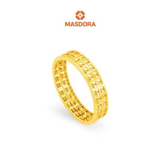 MASDORA 916 Gold Ring Rings Cincin Emas ~ Simple Round Abacus (EMAS 916/22K)