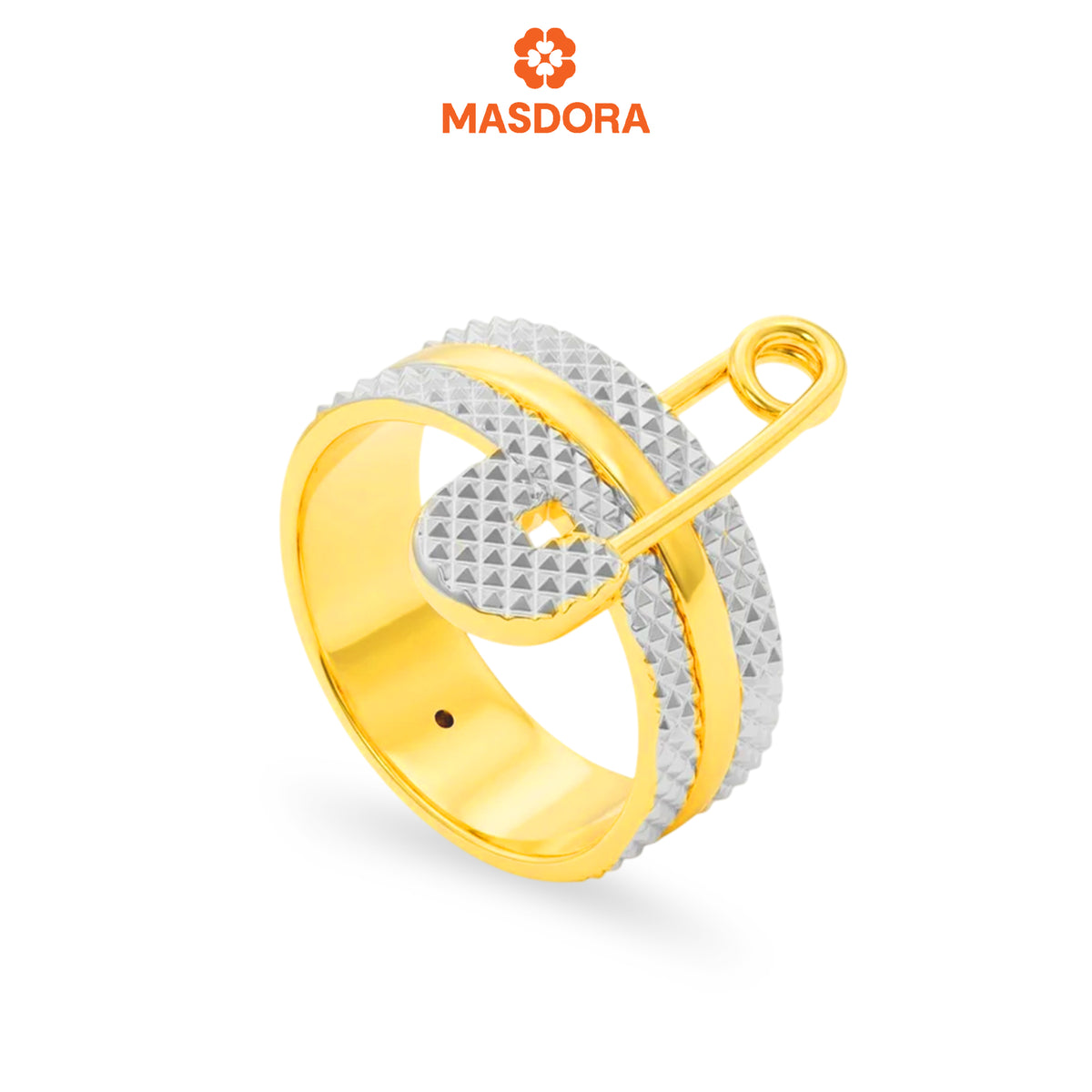 MASDORA 916 Gold Ring Rings Cincin Emas ~ HG Safety Pin (EMAS 916/22K)