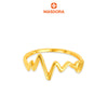 MASDORA 916 Gold Ring Rings Cincin Emas ~ Golden Heartbeat (EMAS 916/22K)