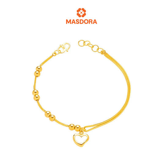 MASDORA 916 Gold Bracelet Rantai Tangan Emas ~ Modern Sincero Boba (EMAS 916/22K)