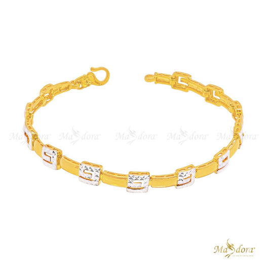 MASDORA Elegant Links Bracelet (2C) Emas 916