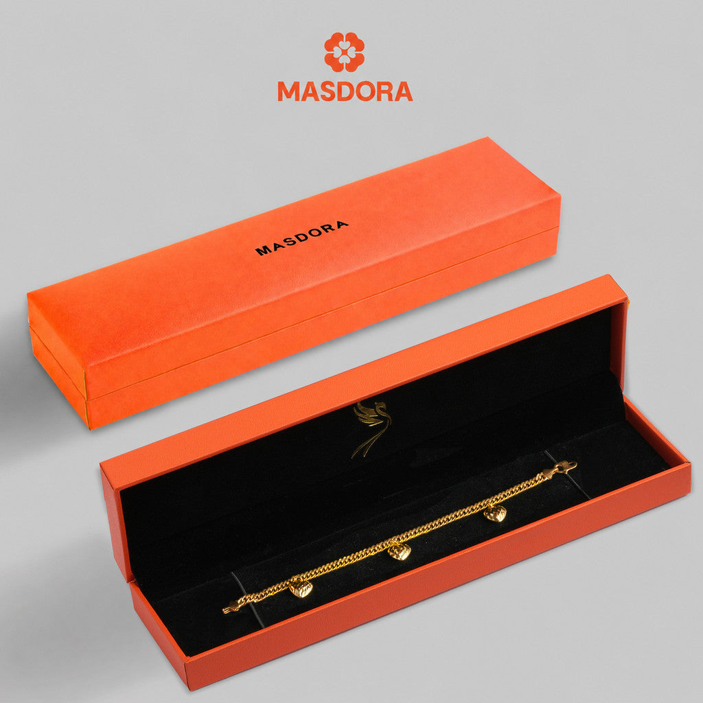 MASDORA 916 Gold Bracelet Rantai Tangan Emas ~ Kait Lipan 3L (EMAS 916/22K)
