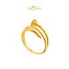 MASDORA 916 Gold Ring Rings Cincin Emas ~ Sparkling Layered Nail (EMAS 916/22K)